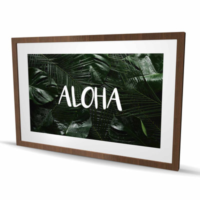 Tropical aloha - Framed Matted Print for Home Decor
