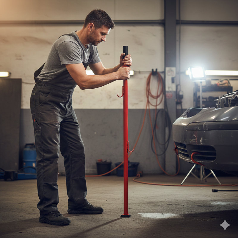 Outil de traction universel de 52 pouces de long pour la réparation automatique du corps, extracteur de pare-chocs, conçu pour fixer les tentes sur les panneaux de carrosserie, les pare-chocs, les capots, les coques et les terrasses