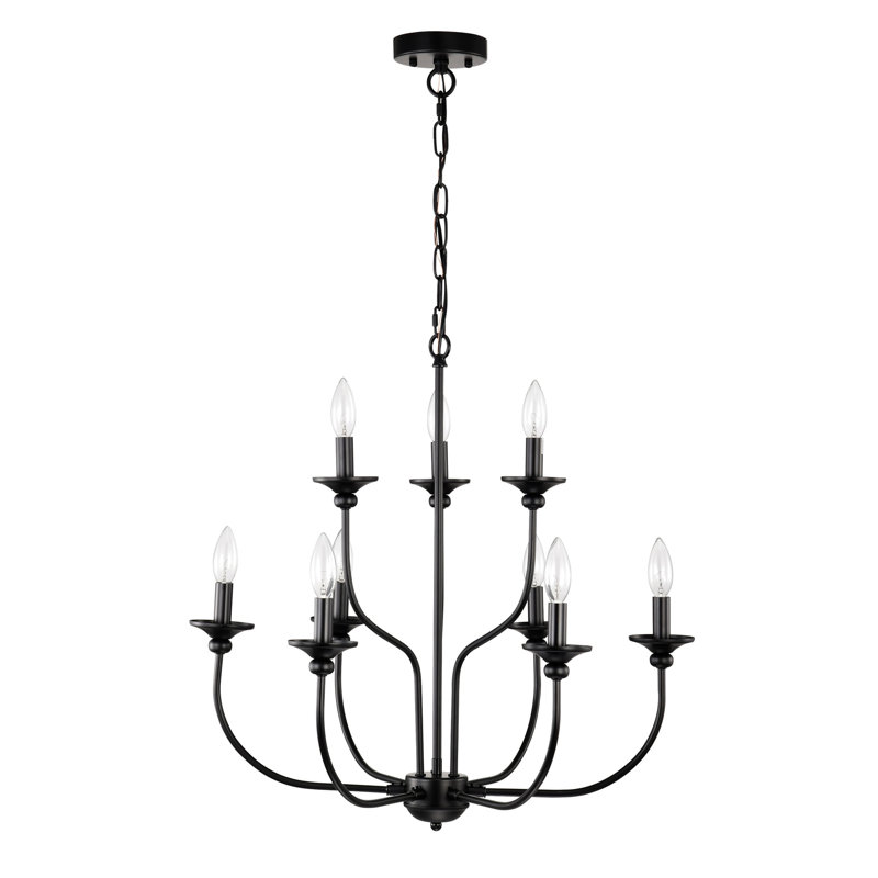 Jillann Iron Wagon Wheel Chandelier