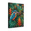 Animaux, oiseaux tropicaux au milieu d'une verdure luxuriante et de fleurs vibrantes-1987309340