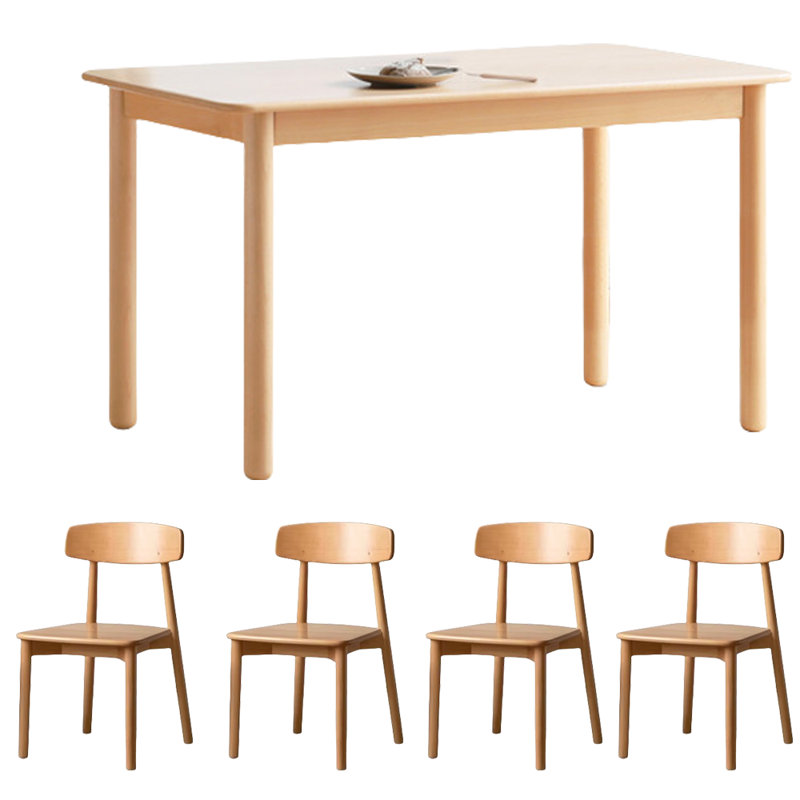 Solid Wood Dining Table Set