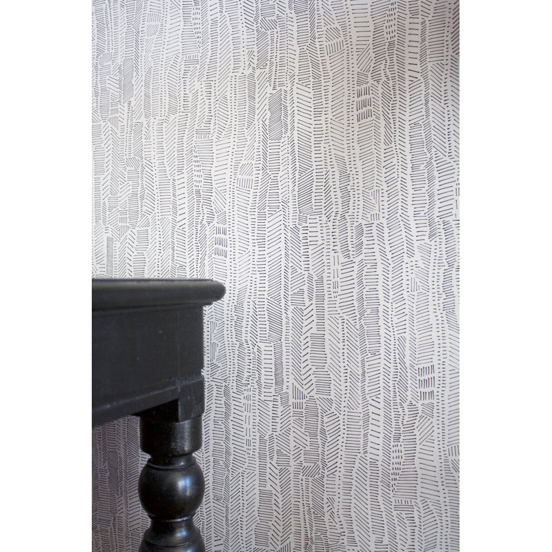 Wallpaper Double Roll, Black/White