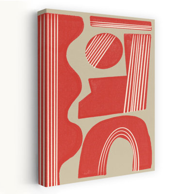 Contemporary Art Abstract Contemporary Elegant Art by THE MIUUS STUDIO - Wrapped Canvas Print