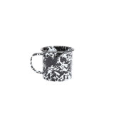 Crow Canyon Enamelware Splatter 16 oz Mugs, Grey