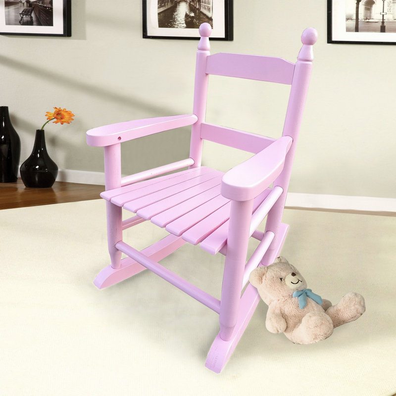 Chaise berçante pour enfants rose clair - intérieur ou extérieur - durable, Rose clair
