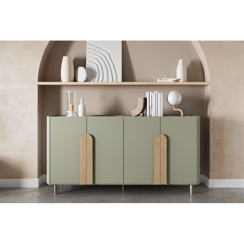 Sadeen 200cm Sideboard, Green/Brown
