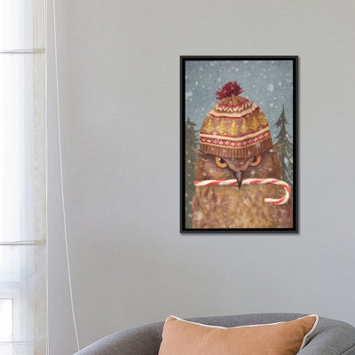 " Christmas Owl Portrait " by Terry Fan