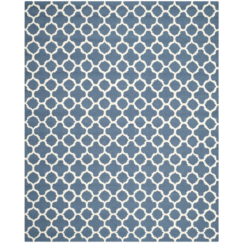 Cannen Hand Tufted Wool Geometric Rug, Rectangle 8' x 10'