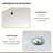 16.5"X13.4" White Ceramic Oval Undermount Bathroom Sink With Overflow