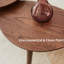 Table basse centrale Table basse 100% bois de chêne massif Plateau en bois naturel en forme de galets