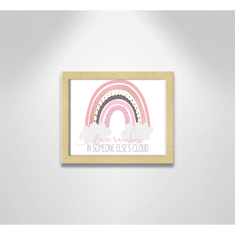 Être un arc-en-ciel, H 9 po x l 11 po x P 1,19 po, Cadre boîte champagne