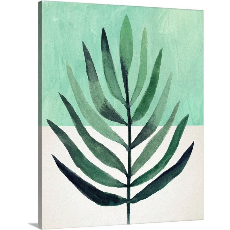 Art mural sur toile Verging Palm III, Toile tendue, H 45 po x l 36 po