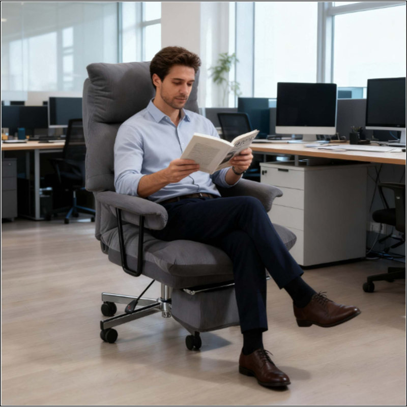 Overstuffed Office Chair With Lumbar Support