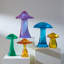 Yellow Acrylic Mushroom Sculpture