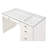 White Style Makeup Vanity Table For Bedroom With Glass Top, 5 Drawers And Crystal , 23.72" X 44" Dimensions Contemporary In Drawers, Top Deep Specification-651432883