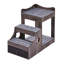 Lit superposé pour animal de compagnie avec escalier amovible, perchoir avec rangement pour chien / chat, canapé-lit à plusieurs niveaux pour lit de chevet, plateforme pour petit siège pour animal de compagnie (gris)-1426125688