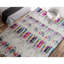 Hand Knotted Abstract Area Rug in Beige/Multi-712969557