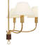 Griffin 31" Chandelier with Linen Shades-1307963372