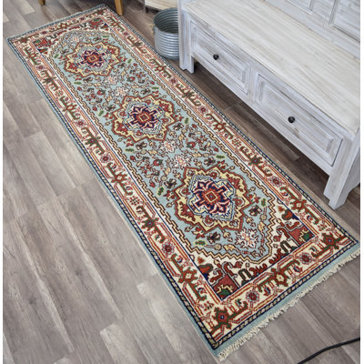 Tapis bleu royal royal Heriz