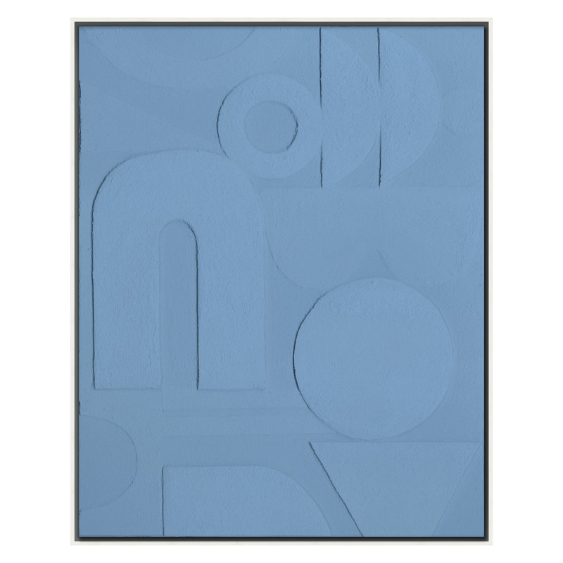 Foam Print by Blakley, Shana, 30" H x 24" W, White, Blue