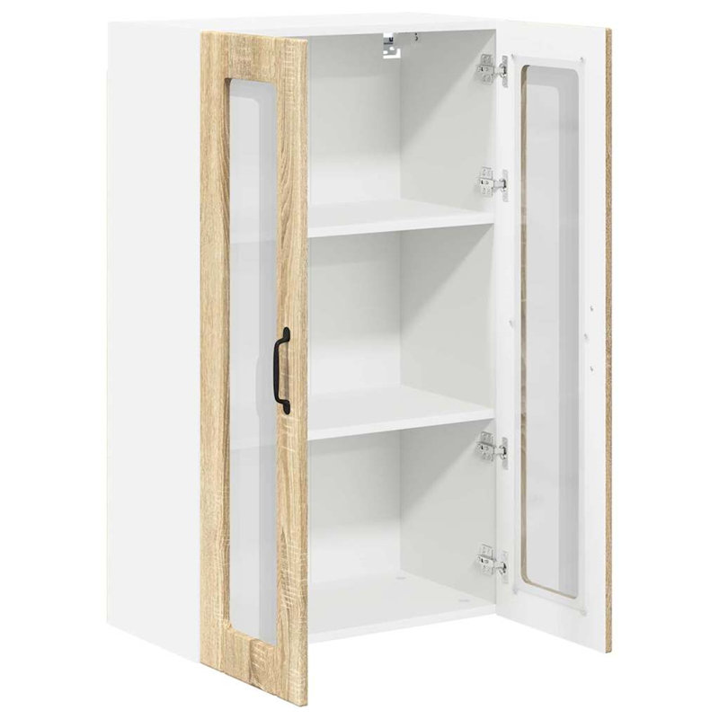 Vidaxl Kitchen Wall Cabinet White 60 X 31 X 100 Cm Engineered Wood, Sonoma Oak, 100cm H x 60cm W x 31cm D