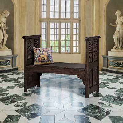 Akshara Solid Wood Bench