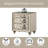 Lucienne Beige Velvet Nightstand