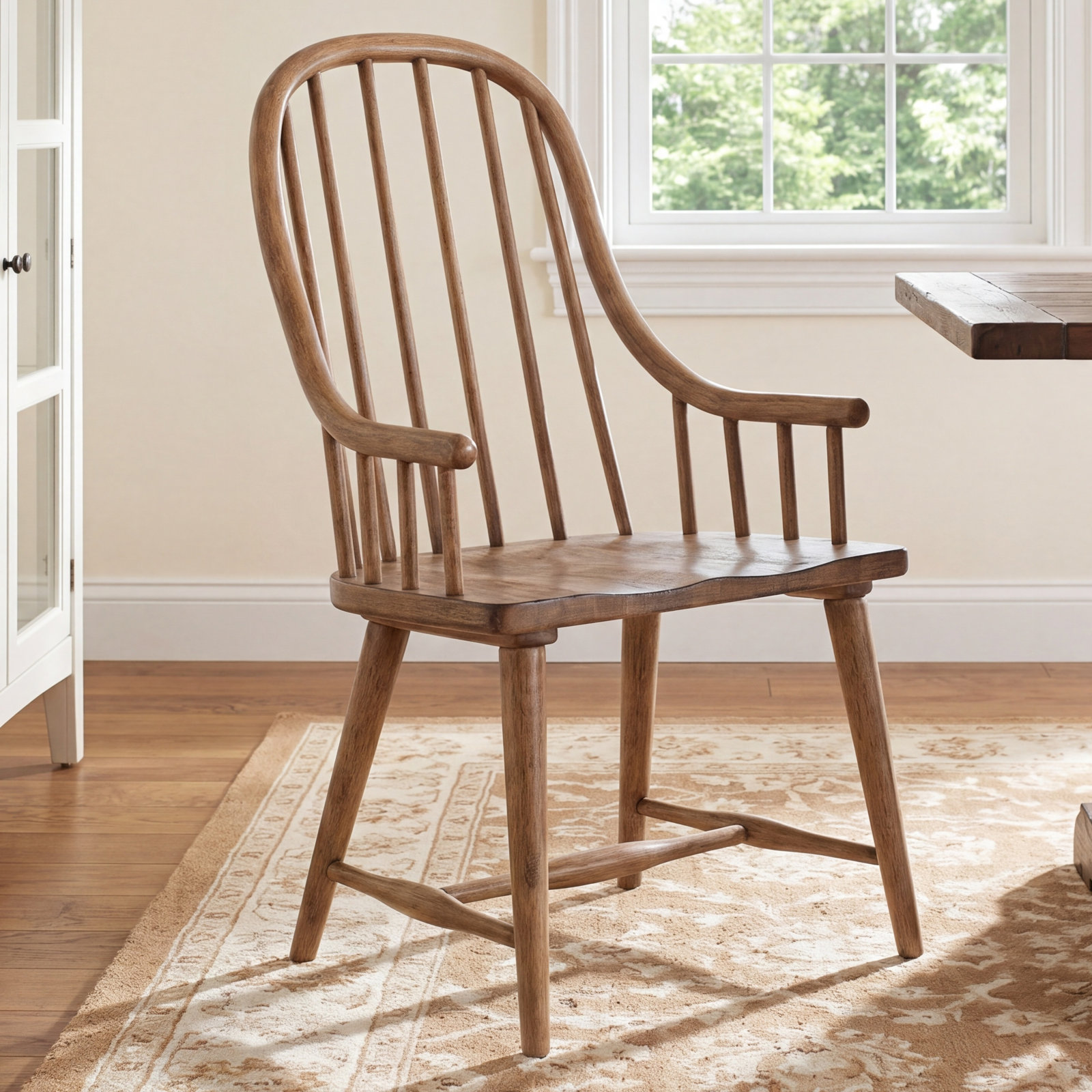 Country Living Oak Dining Armchair, Black