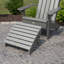 Chaise Adirondack en plastique avec repose-pieds Hinz-119034084