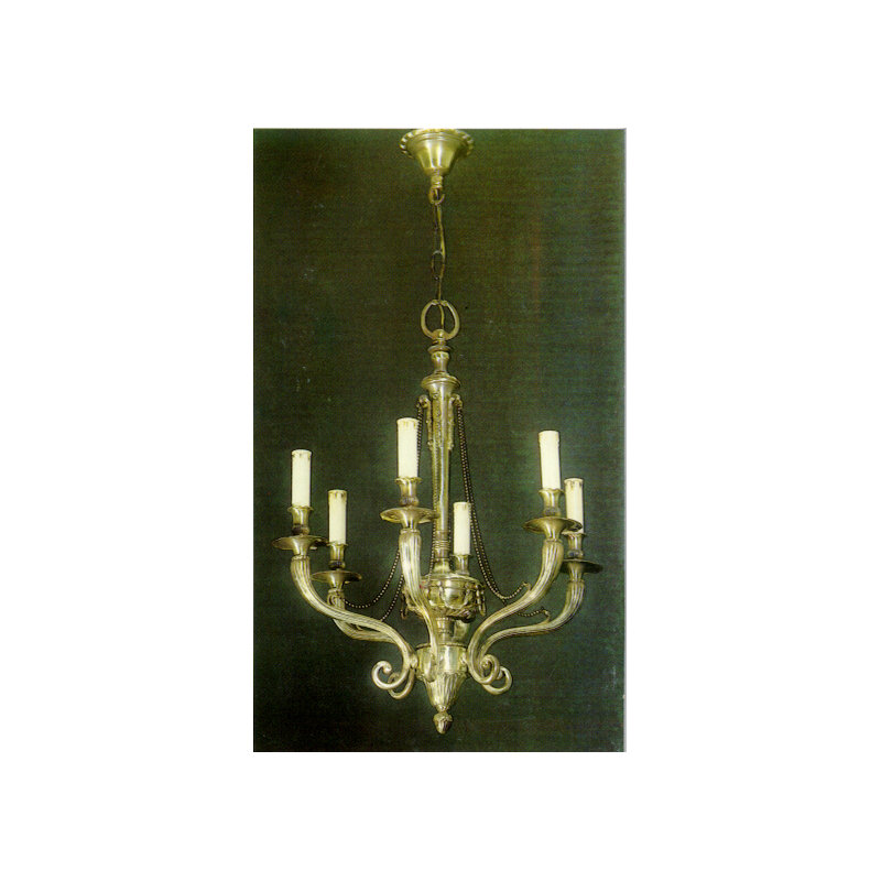 Cowie 6 - Light Candle Style Chandelier, Antique Silver