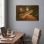 «Rocket Surfer» par Eric Joyner, art mural en métal doré, 24 po x 16 po-884955092