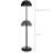 Adjustable Height Hat Wig Rack, Black