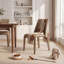 Chaise d'appoint rembourrée en cuir avec siège rembourré et siège en cuir entièrement assemblé-119461278-123277727-123277728