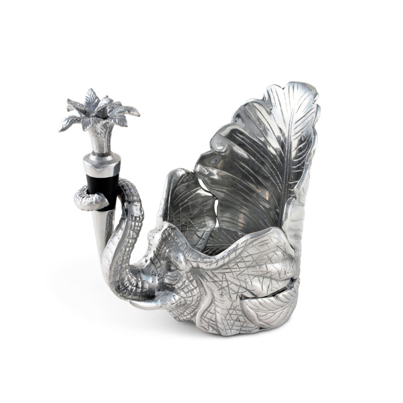 Éléphant porte-bouteilles de vin et bouchon de bouteille