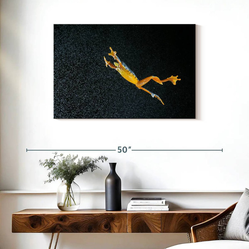 Leaping Leaf Frog, 24" H x 36" W