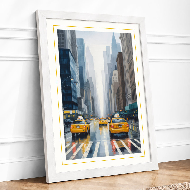 New York Avenue Modern - Print, A3 - 42.0 x 29.7 cm, White