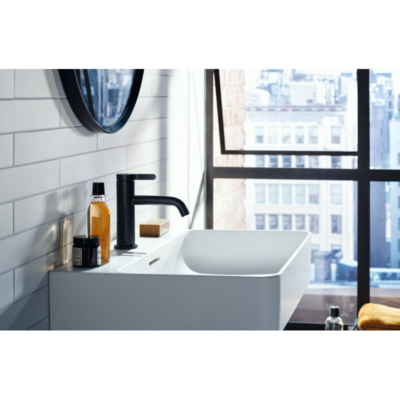 Single Hole Bathroom Faucet, Matte White