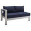 Causeuse d'extérieur en aluminium Shore Sunbrella-2095654385