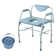 VEVOR Commode Chair, Bedside Commode with Drop-Down Arms and Detachable Backrest