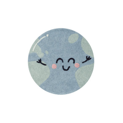 Washable Round Rug Big Big World