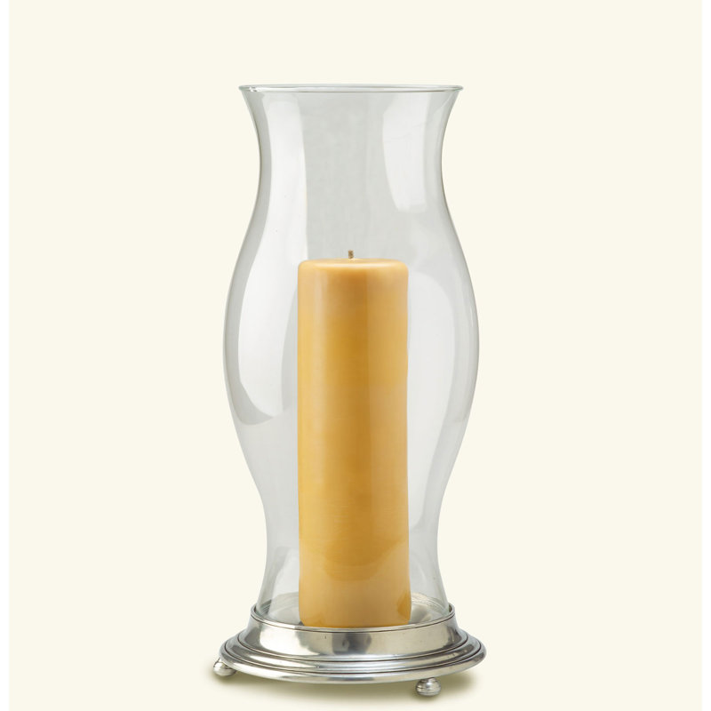 Convertible Tall Glass Hurricane With Feet