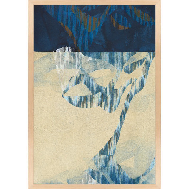 «Far North 3» par Jacques Pilon - Art mural encadré, Cadre brun, H 38 po x l 26,5 po x P 1,25 po