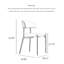 Italian Minimalist Ultra Fine Leather Backrest Dining Chair