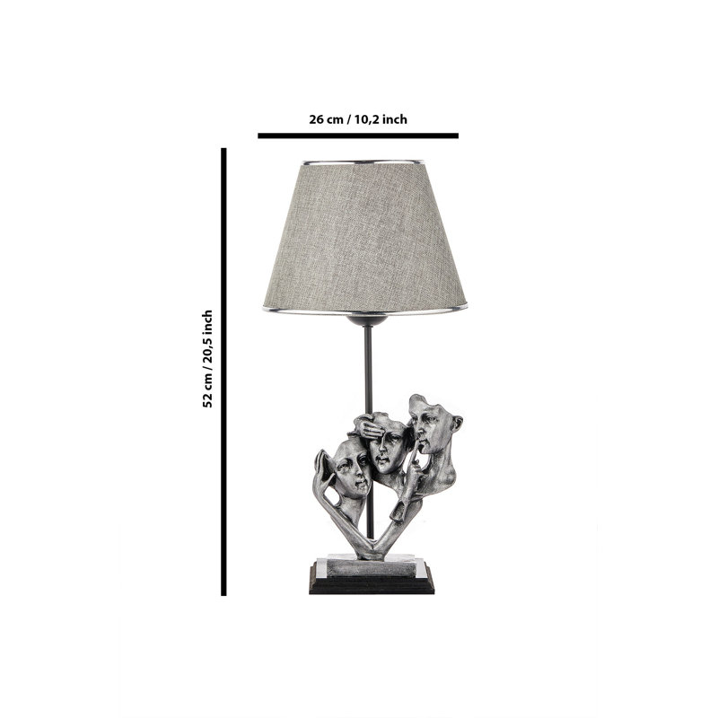 Lampe de table, Gris clair