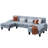 Rudhi Corduroy Sectional-1337928851