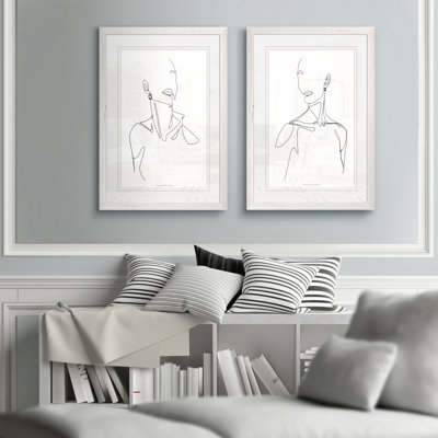 " Everlasting Elegance I " by Vincent Van Gogh 2 - Pieces