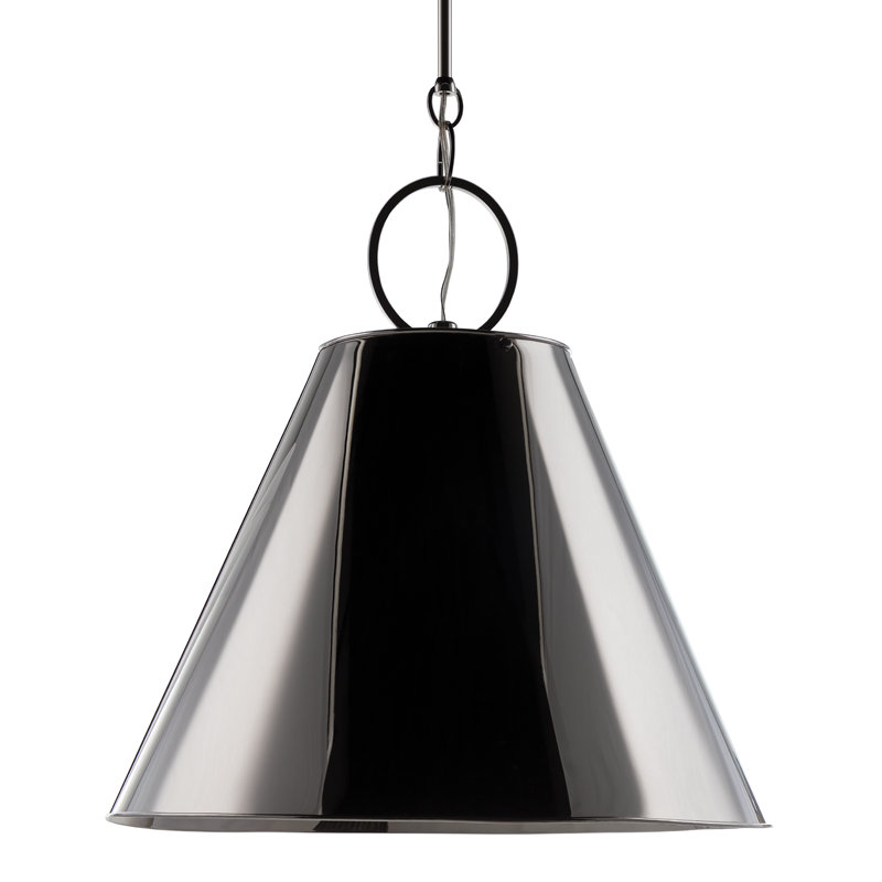 Altamont 1 - Light Pendant, Polished Nickel, 9" H x 8" W x 8" D