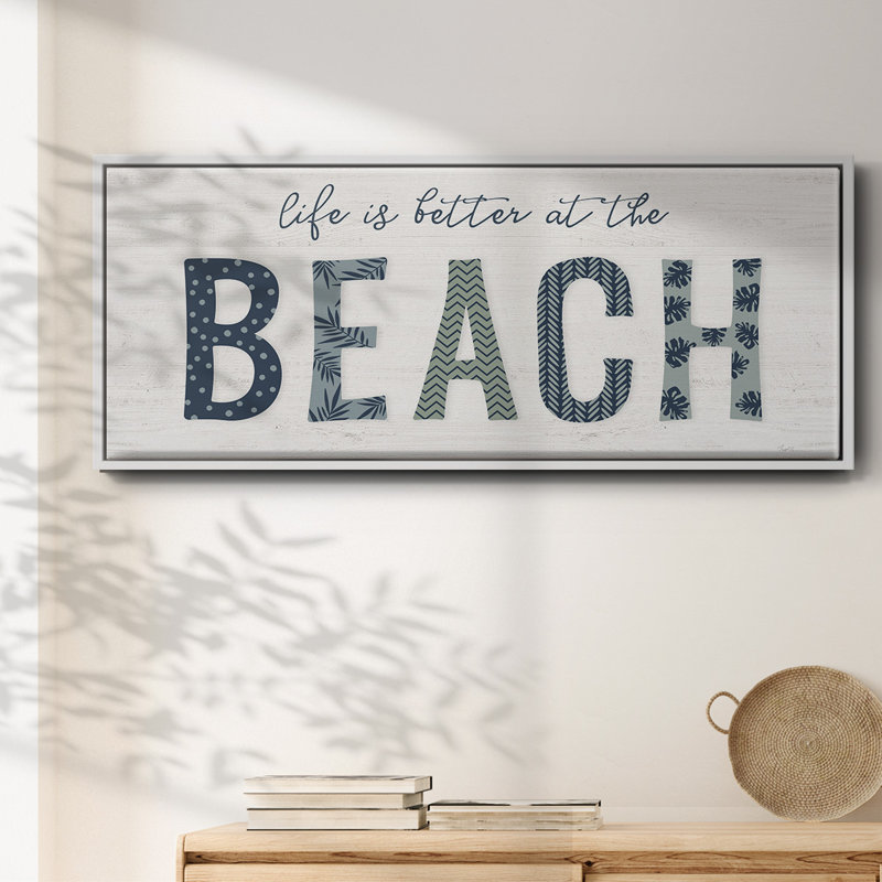 Beach Better - toile encadrée