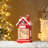 10.5"H Lighted Christmas Santa's Workshop Waterglobe
