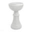 Table d'appoint, h 25 po, intérieur ou extérieur, table d'appoint, bout, chambre à coucher, salon, table de chevet, rond, blanc, contemporain, moderne-1699341819